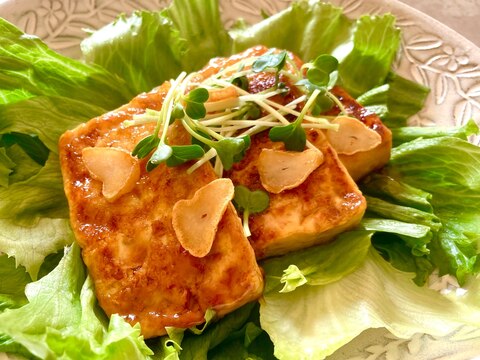 豆腐ステーキ マーマレードとフランス産バターで